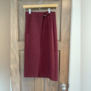 NWT ASOS Maroon / Burgundy Pencil Skirt